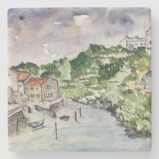 Staithes Beck Whitby Steinuntersetzer (Vorderseite)