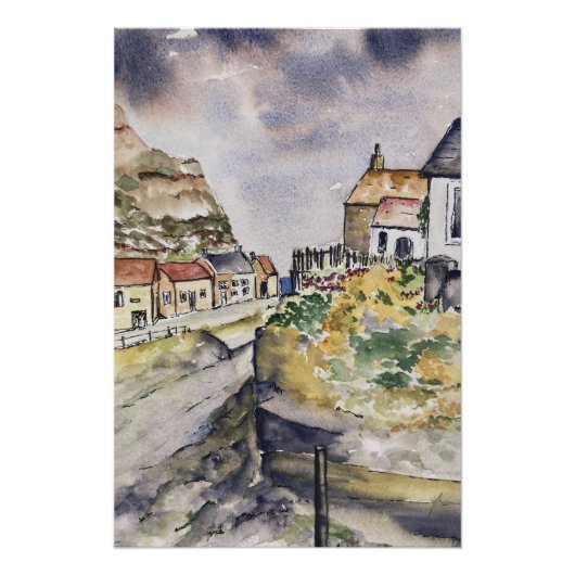 Staithes Harbor Poster (Vorderseite)