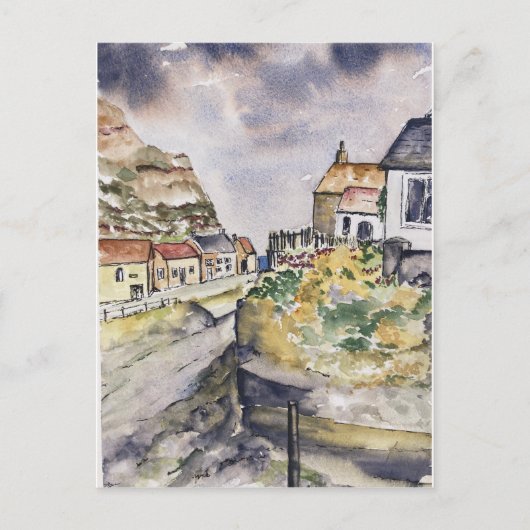 Staithes Harbor Postkarte (Vorderseite)
