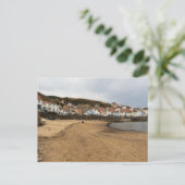 Staithes Harbour Beach and Village Front Postkarte (Stehend Vorderseite)