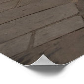 Staithes High Street Cobbled Road Poster (Ecke)