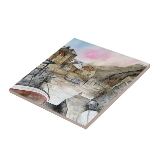 Staithes, North Yorkshire, England Fliese (Seite)