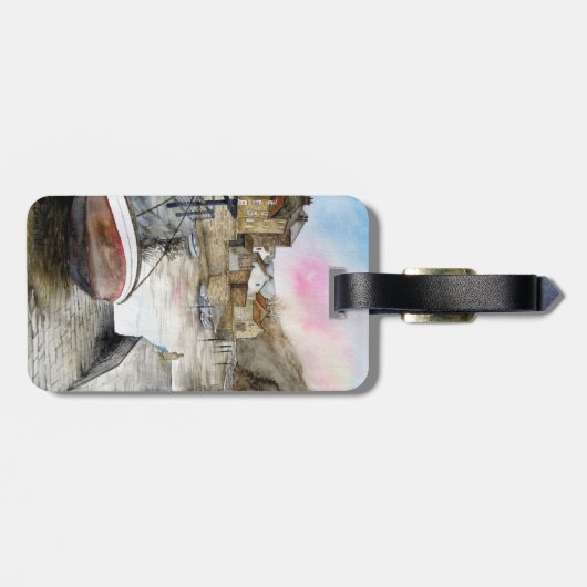 Staithes, North Yorkshire, England Gepäckanhänger (Rückseite horizontal)