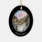 Staithes North Yorkshire England Keramik Ornament (Rechts)