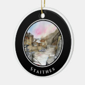 Staithes North Yorkshire England Keramik Ornament (Links)