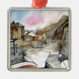 Staithes, North Yorkshire, England Ornament Aus Metall