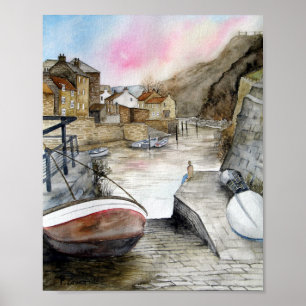 Staithes, North Yorkshire, England Poster