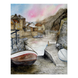 Staithes North Yorkshire England Poster