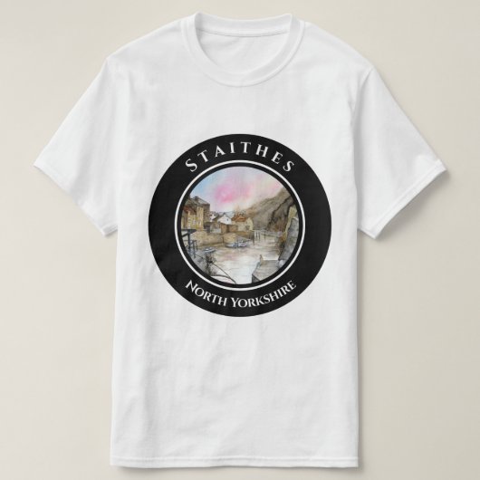 Staithes North Yorkshire England T-Shirt (Design vorne)