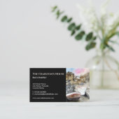 Staithes North Yorkshire England Visitenkarte (Stehend Vorderseite)