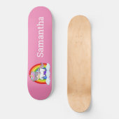 Stakeboard Unicorn Gang Pink Skateboard (Vorderseite)