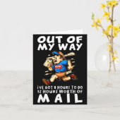 Stal Worker Funny Delivery Mailman Karte (Gelbe Blume)