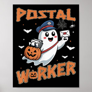Stal Worker Pumpkin St Office Staff Ghost Hallowee Poster
