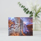 Stalagmite Höhle Postkarte (Stehend Vorderseite)