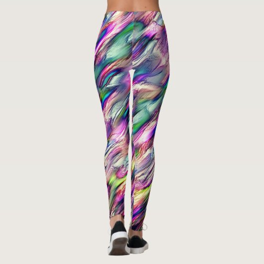 Stalagmite oder Gestein mit blassfarbenen Fels Leggings (Rückseite)