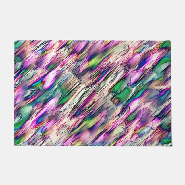 Stalagmite oder Gestein mit blassroten Farben Fußmatte (Vorderseite)