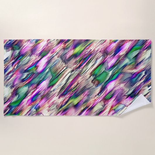 Stalagmite oder Gestein mit blassroten Farben Strandtuch (Vorderseite)