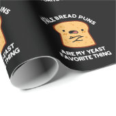 Stale Brot Puns sind meine heftigste Sache Geschenkpapier (Rolleneckpunkt)