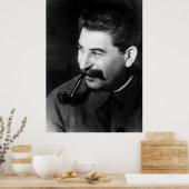 Stalin-Foto-Portrait Poster (Küche)