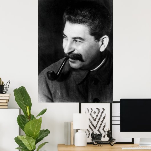 Stalin-Foto-Portrait Poster (Heimbüro)