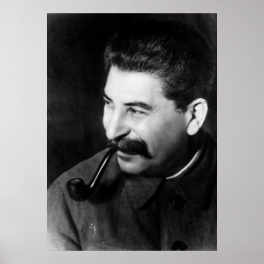 Stalin-Foto-Portrait Poster (Vorne)