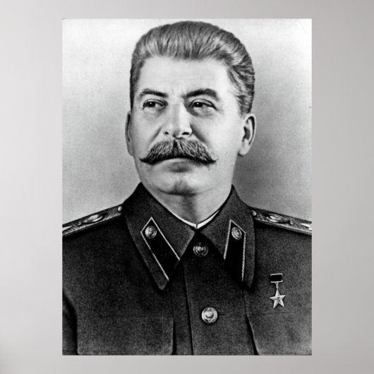 Stalin-Foto-Portrait Poster (Vorne)