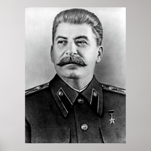 Stalin-Fotoporträt Poster