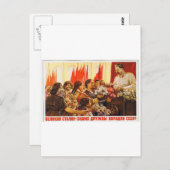 stalin.leader of ussr postkarte (Vorne/Hinten)