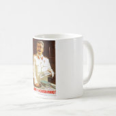 Stalin-Plakatkunst Kaffeetasse (VorderseiteRechts)