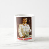 Stalin-Plakatkunst Kaffeetasse (Mittel)