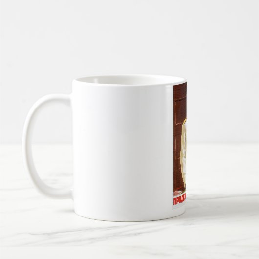 Stalin-Plakatkunst Kaffeetasse (Links)