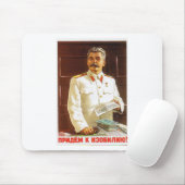 Stalin-Plakatkunst Mousepad (Mit Mouse)
