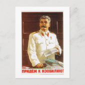 Stalin-Plakatkunst Postkarte (Vorderseite)
