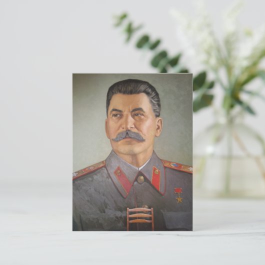 Stalin Postkarte (Stehend Vorderseite)