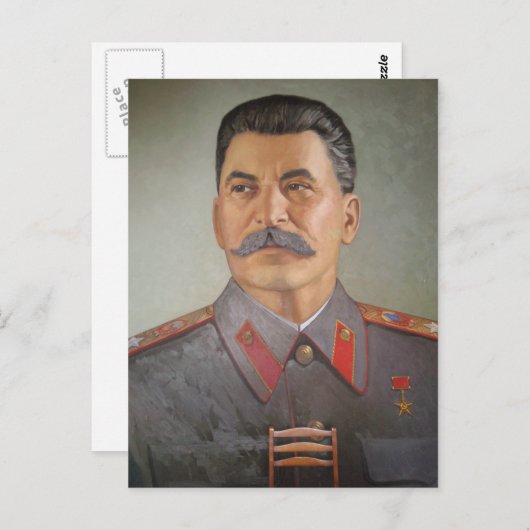 Stalin Postkarte (Vorne/Hinten)
