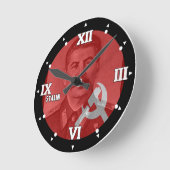 Stalin USSR Communist CCCP History Figure Watch Runde Wanduhr (Winkel)