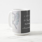 Staling Awareness Ribbon Engel Art Custom Tasse (Vorderseite Links)