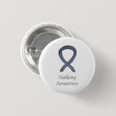 Stalingbewusstsein Silver Ribbon Art Custom Button (Vorne & Hinten)