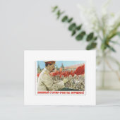 Stalinposter-Kunst Postkarte (Stehend Vorderseite)