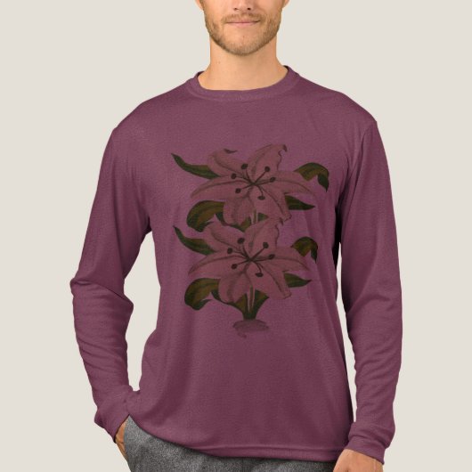 Stalische Blume Tri-Blend Shirt (Vorderseite)