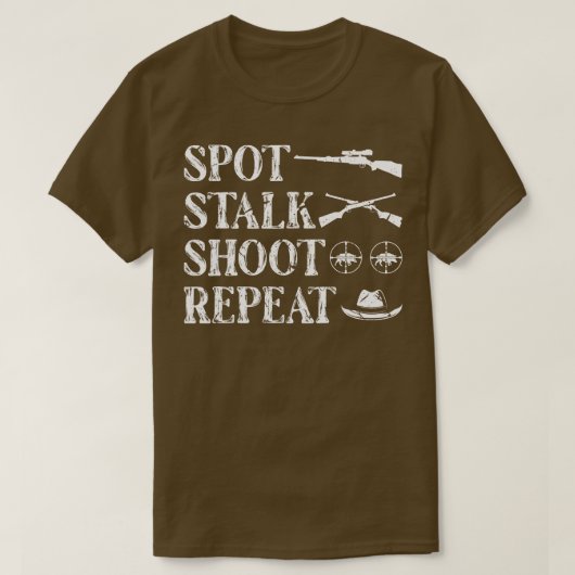 Stalk Boar Hunter Hog Junting T-Shirt (Design vorne)
