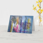 Stalken dir deine Geburtstage? Karte (Gelbe Blume)