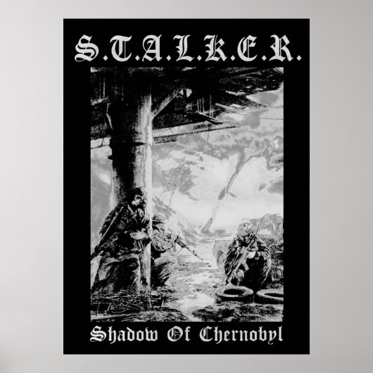 STALKER Black Metal Poster (Vorne)