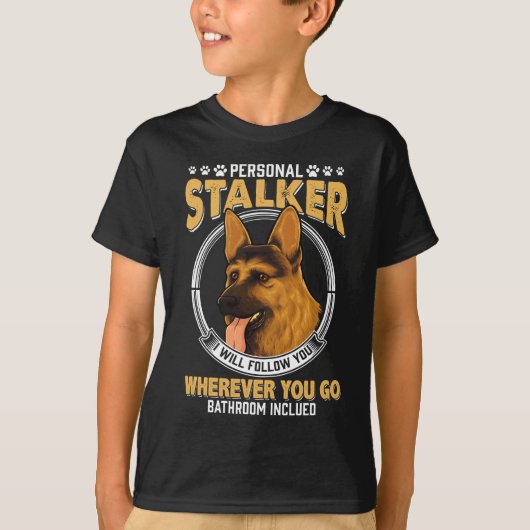 Stalker Hund T-Shirt (Vorderseite)