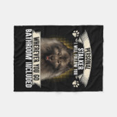 Stalker I Will Follow You Keeshond Lovers  Fleecedecke (Vorderseite (Horizontal))