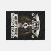 Stalker Ich werde dir folgen Cavalier King Charles Fleecedecke (Vorderseite (Horizontal))