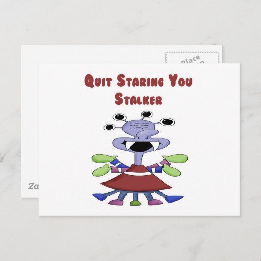Stalker Monster Postkarte (Vorne/Hinten)