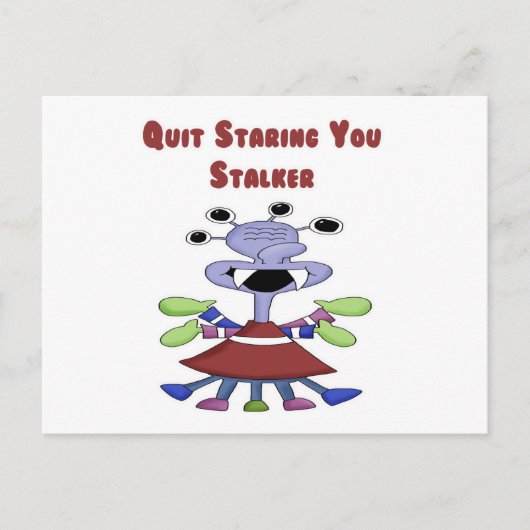 Stalker Monster Postkarte (Vorderseite)