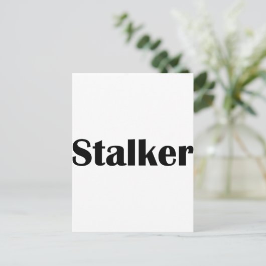 Stalker Postkarte (Stehend Vorderseite)