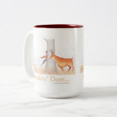 Stalkin' Deer  Zweifarbige Tasse (Vorderseite Links)